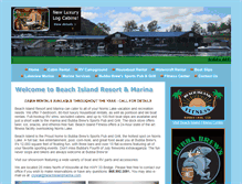 Tablet Screenshot of beachislandmarina.com
